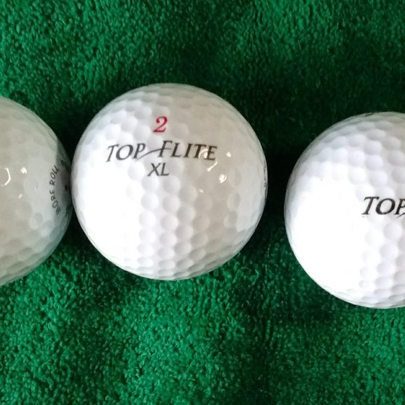 Brickyard Crossing Logo Spalding Top-Flite XL 3 Pack Vintage Golf Balls - Picture 2 of 3